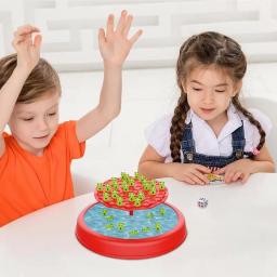 Sapo equilíbrio jogo de matemática balanceamento tabuleiro quebra-cabeça lazer pai-criança interação novo sapo equilíbrio árvore jogo para crianças brinquedo de aprendizagem - Image 3