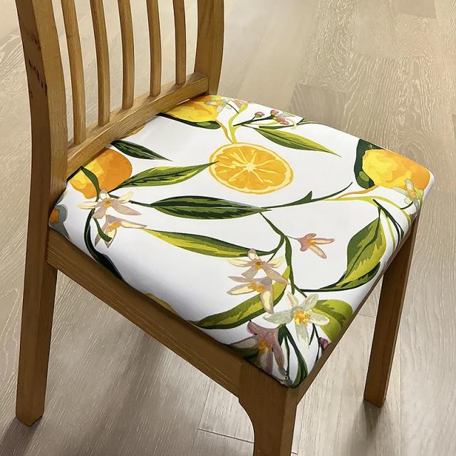 Capas Removíveis para Assentos de Cadeira: Almofadas Elásticas para Jantar e Cozinha
