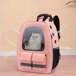 Mochila Respirável para Pet, Bolsa para Cachorro e Gato Pequenos, Transporte com Alça de Segurança, Acessórios de Viagem - Image 1