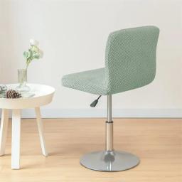 Stretch Bar Cadeira Capa, Jacquard Stool, Capas de assento, Slipcovers, Curto Voltar, Tamanho pequeno, Solid Co, Hotel Banquete, Cadeira de jantar Case - Image 4