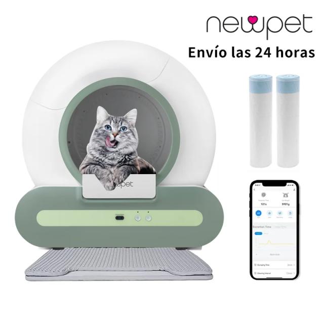 Caixa de Areia Automática Inteligente para Gatos com Controle por APP, Autolimpeza, Desodorante e Esterilização UV - Capacidade de 65L