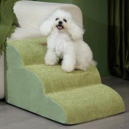 Escadas de espuma de memória antiderrapante para animais, sofá para cães pequenos e gatos, escadas de rampa para cães, suprimentos de cama, 2 ou 3 passos - Image 5