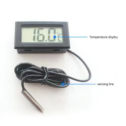 Termômetro digital para aquário, medidor eletrônico peixe, Sonda de aço inoxidável, Acessórios tanque, Frigorífico Thermistor Sensor - Image 6