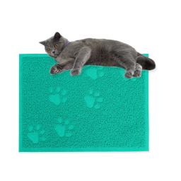 Esteira de areia gato tapete caixa limpeza pet matstrapping suprimentos bandeja do cão lavável piso trapper - Image 2