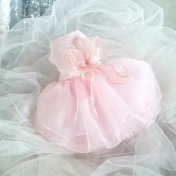 Pet Clothes Dog Wedding Dress Prom Party Princess Dresses para cães pequenos Luxury Dog Clothes Puppy Cat Costume White Pet Supplies - Image 2
