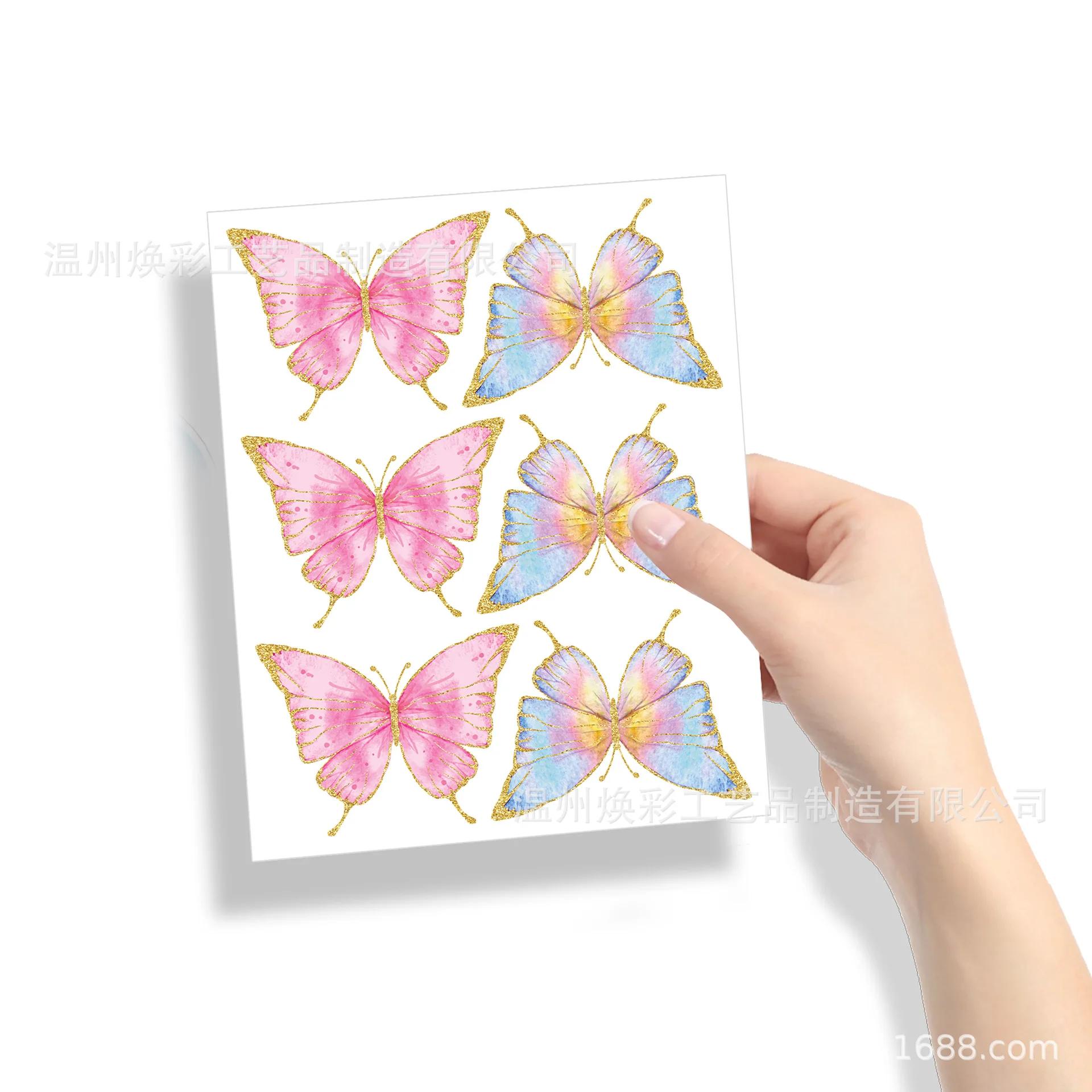 Borboleta colorida cartão, cartão de jogo, festa, bebê, feriado, aniversário, carta convite positivo - Image 1