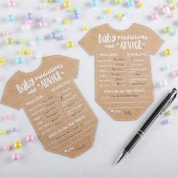Cartões de papel kraft para bebê batismo festa, conjunto de 10 partes - Image 5
