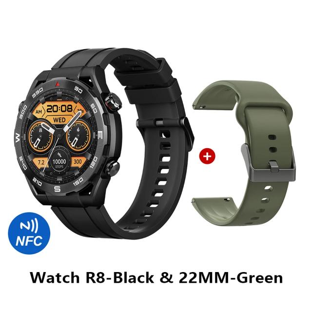 HAYLOU Watch R8: Smartwatch com Display AMOLED HD de 1,43", Chamada Bluetooth, Assistente de Voz e Resistência Militar