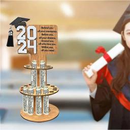 Porta-dinheiro em camadas para graduação, Cartão e Carteira, Clipe de dinheiro criativo, DIY, Decoração de festa, 2024 - Image 2