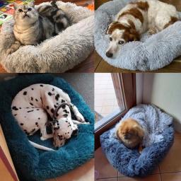 Cama de pelúcia retangular para animais, esteira quente, acessórios para sofá, almofada, pequeno, médio, grande, cachorro, gato, cachorro, inverno - Image 5