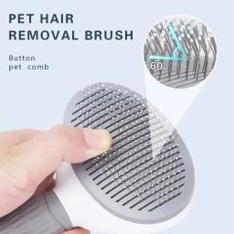 Pet cão escova gato pente auto limpeza pet removedor de pêlos escova para cães gatos grooming ferramentas animais de estimação desmatting pente cães acessórios - Image 3