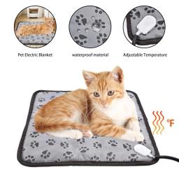 Almofada de aquecimento elétrica do animal de estimação para cães e gatos almofada de aquecimento ajustável - Image 1