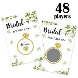 48 Pcs/set Noiva Do Casamento para ser Cartão Do Jogo De Noiva Chuveiro Decoração Do Partido Suprimentos Hen Decoração Do Partido - Image 2