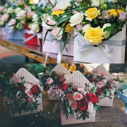 Caixa De Embalagem De Flores Portátil, Criativos, Loja De Flores, Casamento, Festa De Aniversário, Caixa De Presente, Dia Dos Namorados, Bolsa - Image 4