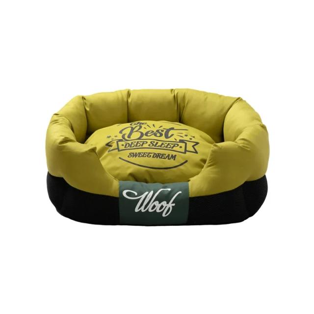 Cama Ortopédica à Prova d'Água para Cães com Travesseiro Removível e Base Antiderrapante para Pitbull, Hound e Collie