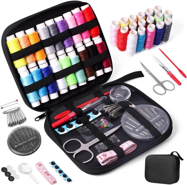Kits multifuncionais de costura DIY com ferramentas e acessórios para acolchoamento e bordado