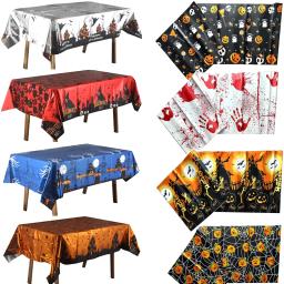 Toalha De Mesa De Abóbora De Halloween, Spider Web Bat, Ghost Table Cover, Roupas para Festa Festival, Home Table Decoration Supply - Image 1