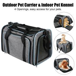 Portátil Pet Carrier Bag, Expansível, Dobrável, Respirável, Transporte, Pet Supplies, Viagem, Cães, Gatos - Image 4