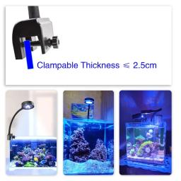 Luz de led para aquário marinho para iniciantes, tanque de reef, aquário azul, branco, 100v-240v, para 30-50 cm - Image 2