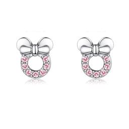 Moda colorido unicórnio gato coração arco-íris parafuso prisioneiro brincos para mulher gilrs colorido zircon brincos jóias accessoriesngs - Image 4