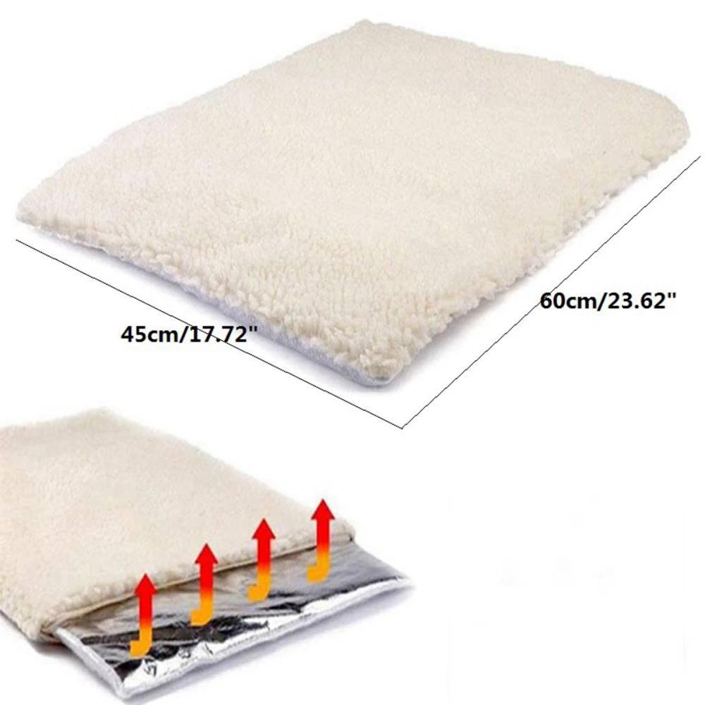 Auto-aquecimento pet pads cobertor filhote de cachorro almofada aquecimento esteira para gatos cães pequenos animais de estimação com corpo térmico calor refletindo núcleo almofada - Image 1