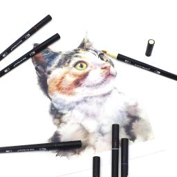 Watercolor Art Markers Brush Pen Set, Dual Tip Fineliner, Desenho para Caligrafia, Suprimentos de Pintura, 12 Cores, 48 Cores, 60 Cores, 72 Cores, 100 Cores, 132 Cores - Image 3