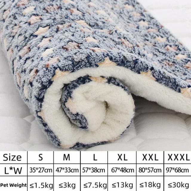 Cobertor Lavável de Lã Macia para Pets - Esteira Espessada para Cães e Tapete Confortável para Gatos, Ideal para Aquecer seu Animal de Estimação