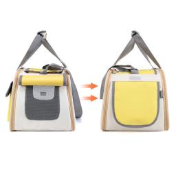 Bolsa de transporte portátil para cães de estimação Bolsa de ombro dobrável Bolsa ao ar livre Bolsa de transporte para cães pequenos e gatos - Image 4