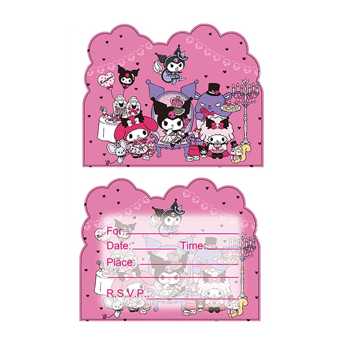 Balão temático Sanrio dos desenhos animados, Festa de aniversário Suprimentos, Banner, Látex Balão Decoração, Bolo Suprimentos, Copos de Presente Infantil - Image 1