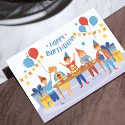 Feliz aniversário cartão conjunto, Cartão de mensagem criativo, Combinação DIY, 30pcs envelope e adesivo, 20pcs - Image 5