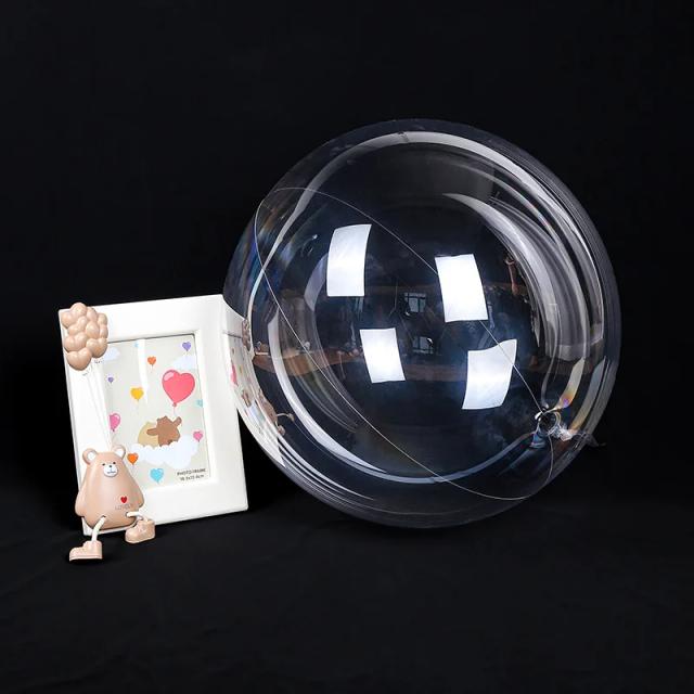 Balões Transparentes Infláveis com LED para Natais, Casamentos e Aniversários - 10 Peças em 9 Tamanhos Diferentes