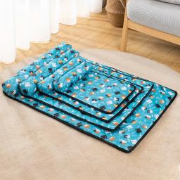 Cama para dormir com travesseiro para animais de estimação Almofada de resfriamento para cães Cobertor de seda de gelo Colchão de gelo - Image 2