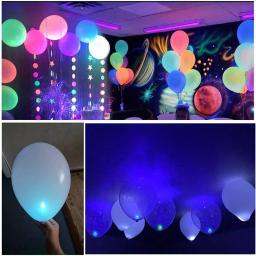 Mini LED Rodada Balão Luzes, Flash Lamp, Filler, Decorado Bola, Lanterna de Papel, Festa Festival, 50pcs - Image 5