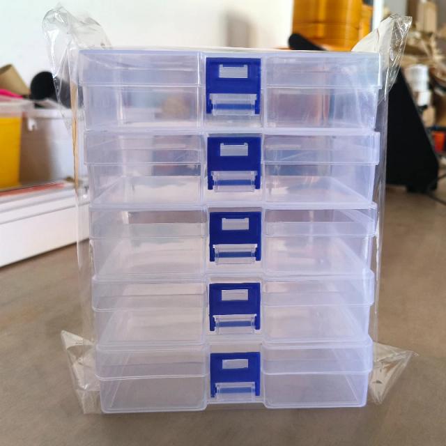 Caixas de Armazenamento de Plástico Transparente para Pequenos Itens, Brinquedos e Decorações - Organize com Estilo!