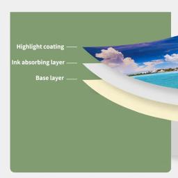 100 PCS 200g papel fotográfico de impressão jato de tinta de alta luz - Image 5