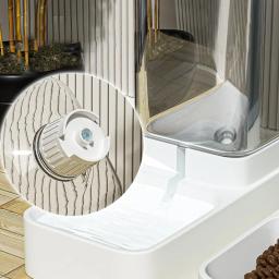 Tigela De Água De Alimentação Automática Transparente para Animais De Estimação, Alimentador De Cães E Gatos, Dispensador De Alimentos, Recipiente De Armazenamento, Cachorro E Gatinho Acessórios - Image 4