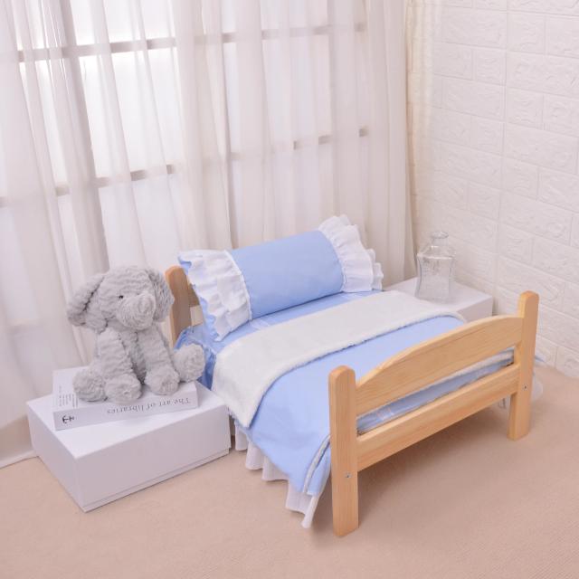 Cama de Madeira Maciça Confortável e Lavável para Cães com Conjunto Completo Gratuito