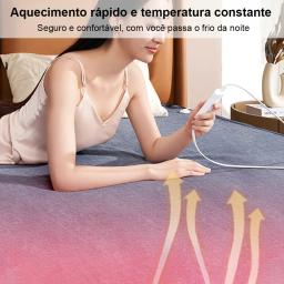Cobertor de aquecimento elétrico para quarto, mais grosso, termostato automático, aquecedor do corpo, colchão térmico, cobertor aquecido, 220V - Image 2