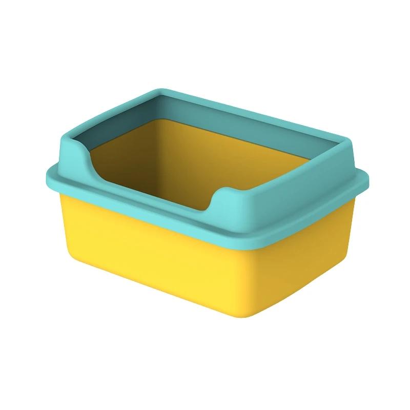 Caixa de areia de grande capacidade para gatos, sandbox anti-respingos, bandeja do gatinho, bacia do banho de limpeza do WC, suprimentos de toalete - Image 1