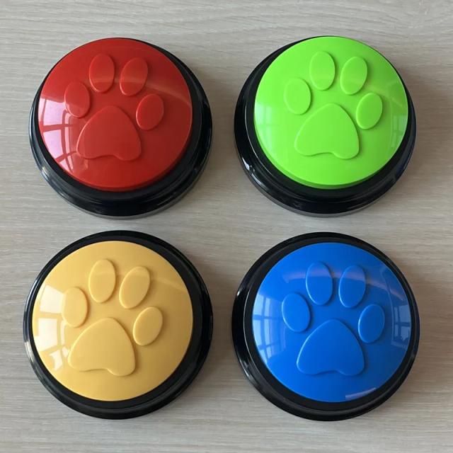 Botões Graváveis de Treinamento para Cães: Brinquedos Interativos de Fala para Animais de Estimação