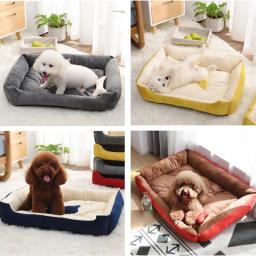 Grande médio pequeno casa cama de gato cama do cão de estimação sofá esteiras produtos para animais coussin chien animais acessórios cães cesta suprimentos - Image 1