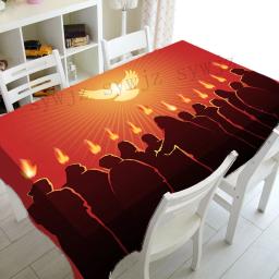 Toalhas De Mesa De Pentecostes Para Decoração De Festa, Resistente A Manchas, Casa, Cozinha, Restaurante, Whitsunday, Corredor De Mesa, Acessórios De Festa - Image 2