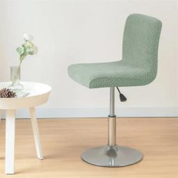 Stretch Bar Cadeira Capa, Jacquard Stool, Capas de assento, Slipcovers, Curto Voltar, Tamanho pequeno, Solid Co, Hotel Banquete, Cadeira de jantar Case - Image 5