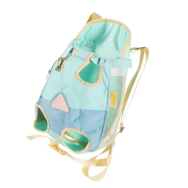Mochila Portátil para Transporte de Gatos e Cães com Design Respirável e Espaço Externo para Viagens ao Ar Livre
