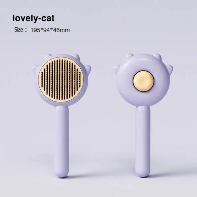 Escova multifuncional para pets: remoção de pelos, massagem e coçador para gatos