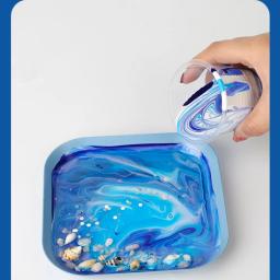 Conjunto De Pintura Fluida De Célula Acrílica, Urso Material Embrião Branco, 60ml - Image 2