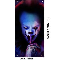 3D Halloween Banner Decoração Suprimentos, assustador assustador, Terror Decor fundo, adereços removíveis modernos, foto do partido - Image 6