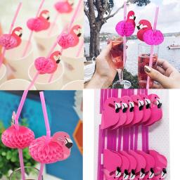Canudos bebendo com flamingo, abacaxi, praia, tropical, aniversário, verão, piscina, casamento, suprimentos, 25 ou 50pcs - Image 4