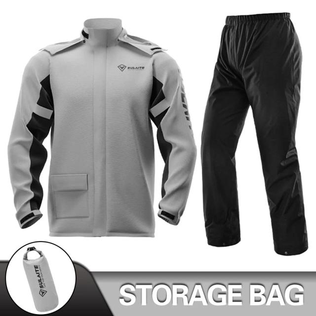 Imbatível Conjunto Impermeável para Motociclistas: Capa de Chuva e Calças para Aventura em Tempestades, Camping e Pesca