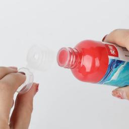 Conjunto De Pintura Fluida De Célula Acrílica, Urso Material Embrião Branco, 60ml - Image 3